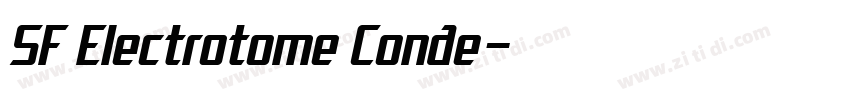 SF Electrotome Conde字体转换